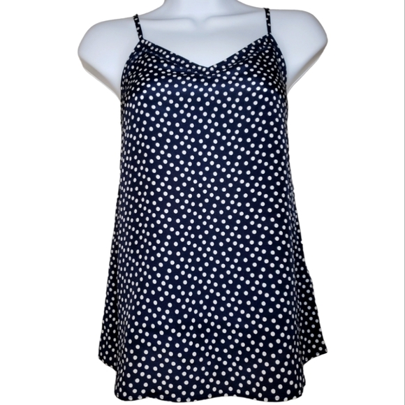 Boden Tops - NWOT Boden navy polka-dot silk camisole blouse tank top Womens 4